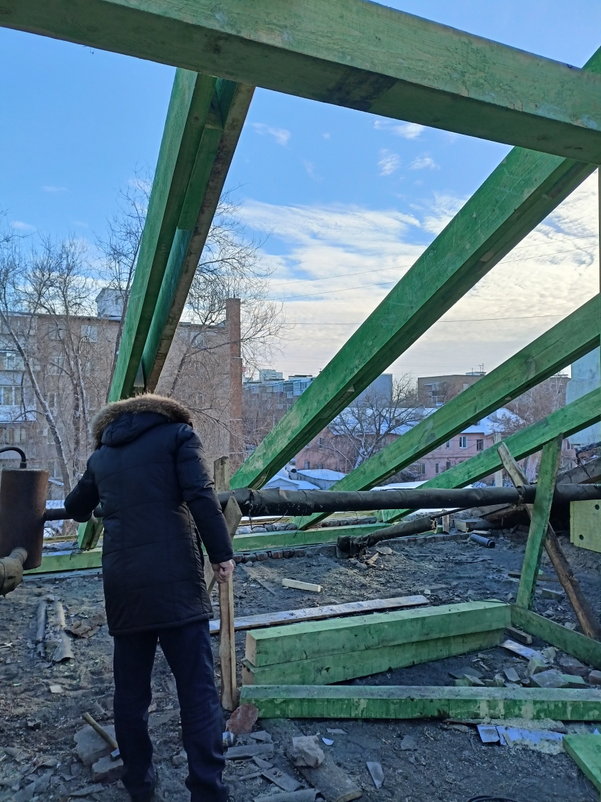Ремонт кровли в зимний период